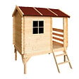 TIMBELA - Timbela M501B Maison en bois pour enfants 182x146xH205cm / 1.1m2 - vignette