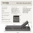 TECTAKE - Lot de 2 bains de soleil design luxueux en rotin et aluminium exterieur gris - vignette