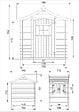 TIMBELA - Maison en bois pour enfants AVEC PLANCHER - Maison de jeux pour l'extérieur 112x146xH152cm/1.1m2 - Maison d'été extérieure Timbela M550 - vignette