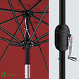 VOUNOT - Parasol inclinable 2.70 x 2.40m avec housse de protection rouge - vignette