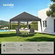 TECTAKE - Tonnelle pliable Linosa 3x3m gris - vignette