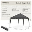 TECTAKE - Tonnelle pliable Linosa 3x3m gris - vignette