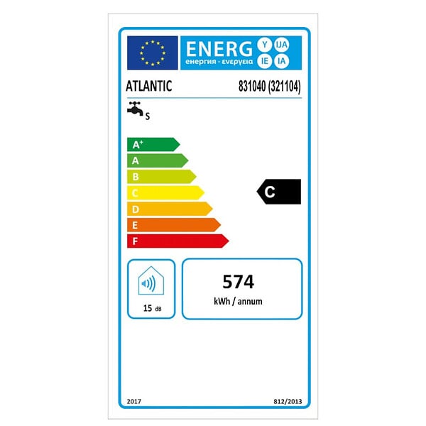 ATLANTIC - Chauffe-eau Électrique Petites Capacités Sur Évier 30l Atlantic 321104 - large