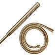 HANSGROHE - Pommeau de douche HANSGROHE Pulsify S 100 EcoSmart bronze brossé + flexible de douche 1,60 m HANSGROHE Isiflex bronze brossé - vignette