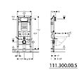 GEBERIT - Pack WC Bâti-support UP320 + Cuvette Architectura + Abattant softclose + Plaque blanche (GebArchitectura2-H) - vignette