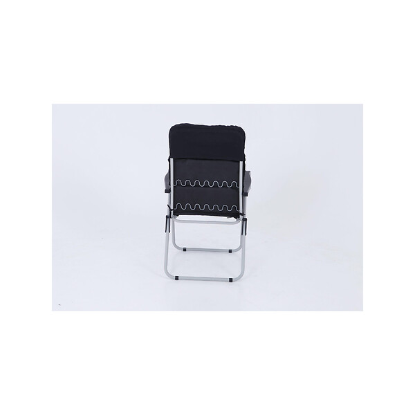 O'CAMP - Lot de 2 fauteuils de camping confort pliables - Multipositions - 70 x 62 x 105 cm - large