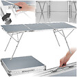 TECTAKE - Table pliante en aluminium Jumbo avec poignée de transport 180 x 70 x 70 cm argent - vignette
