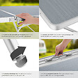 TECTAKE - Table pliante en aluminium Jumbo avec poignée de transport 180 x 70 x 70 cm argent - vignette