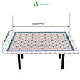 VOUNOT - Nappe de table rectangulaire en PVC Tissu non-tissé style ceramique - vignette