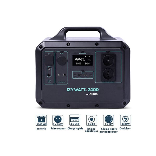 ORIUM - Station électrique portable LFP Izywatt 2400 - Orium - large