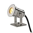 SLV - Projecteur extérieur inox SLV DASAR® PROJECTOR avec LED, 7W, 12/24V, 3000K, IP68, inox 316 - vignette