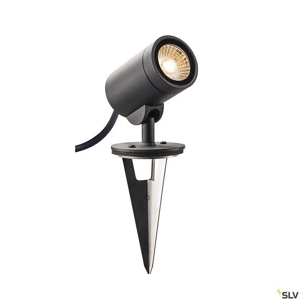 SLV - HELIA SPOT S, projecteur extérieur, simple, anthracite, LED, 8W, 3000K, IP55, variable - SLV - large