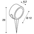 SLV - Projecteur extérieur SLV SITRA 360 SPIKE simple, anthracite, GX53/TCR-TSE, 9 W - vignette