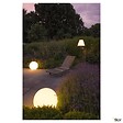 SLV - Borne extérieure blanc SLV ROTOBALL, Ø 50 cm, E27, 24W max, IP44 - vignette