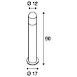 SLV - Borne extérieure SLV C-POL, anthracite, E27, 24W max, IP54 - vignette