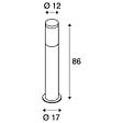 SLV - Borne extérieure SLV F-POL, anthracite, E27, 20W max, IP54 - vignette
