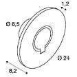 SLV - Applique orientable LED I-Ring SLV - 9.2W - 3000K - IP65 - Anthracite - Non dimmable - vignette