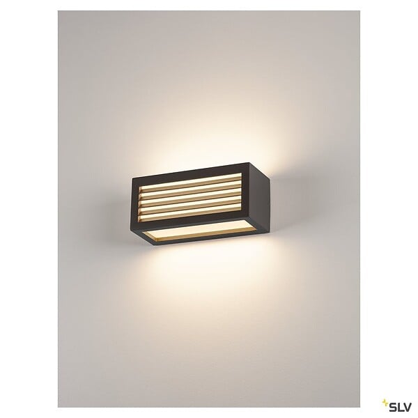 SLV - Applique extérieure SLV BOX-L anthracite, E27, 18W max, IP54 - large
