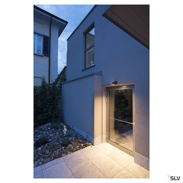 SLV - Applique et plafonnier extérieur SLV MYRA, simple, anthracite, GU10/QPAR51, 50W max, IP55 - large