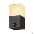 SLV - Applique extérieure SLV GRAFIT carré, anthracite, E27, 11W max, IP44, détecteur de mouvements - vignette