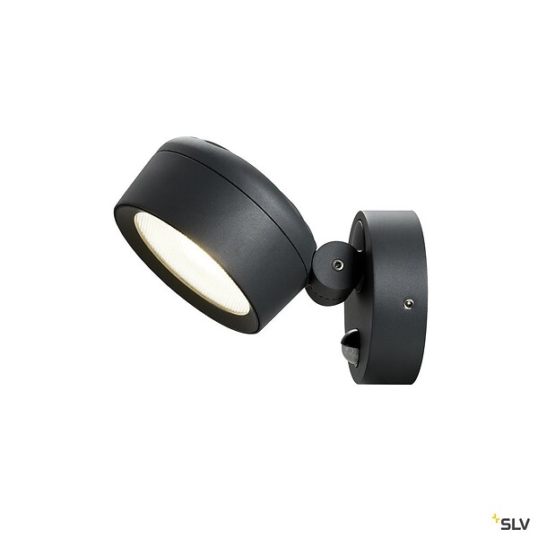 SLV - Applique et plafonnier extérieur SLV ESKINA SPOT SENSOR, anthracite, LED, détecteur de mouvements - large