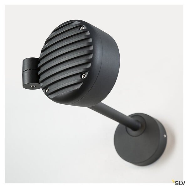 SLV - Spot sur tige extérieur avec LED intégrée SLV ESKINA D, anthracite,14,5W, 3000K/4000K, IP65 - large