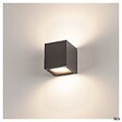 SLV - Applique extérieure SLV SITRA CUB, anthracite, GX53/TCR-TSE, 2x 9W max, IP44 - vignette