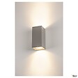 SLV - Applique extérieure SLV BIG THEO UP/DOWN, gris, GU10/QPAR111, 2x 75W max, IP44 - vignette
