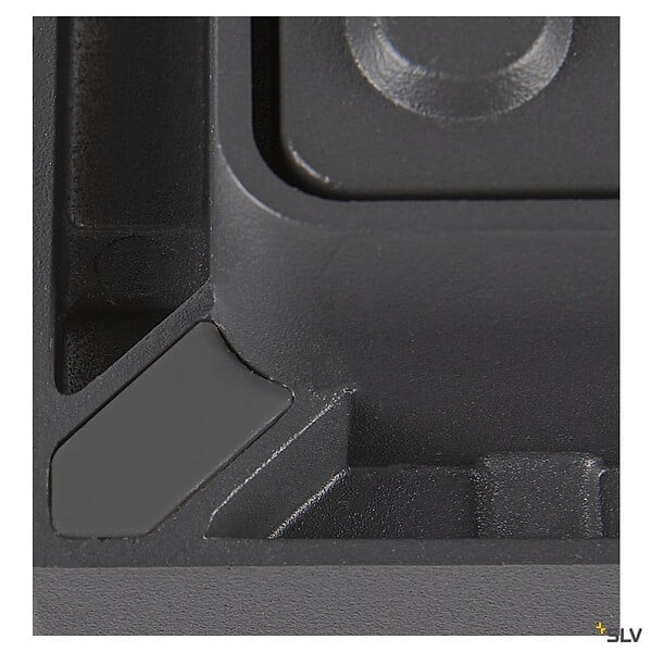 SLV - Plafonnier extérieur SLV QUADRULO, anthracite, avec LED intégrée, 7,5W, 3000K, IP55 - large