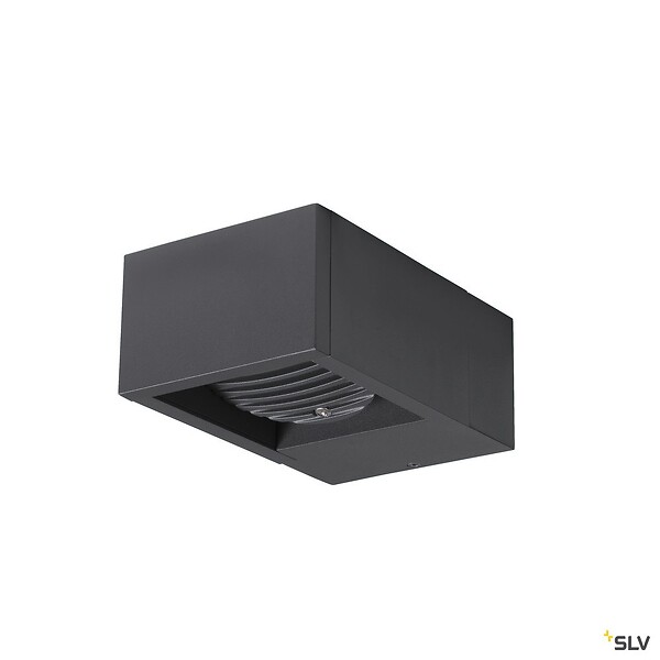 SLV - Applique extérieure ESKINA FRAME, simple, anthracite, LED, 15W, 3000/4000K, IP65, interrupteur CCT - large
