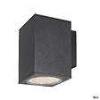 SLV - Applique extérieure SQUARE, carré, anthracite avec LED intégrée, 35W, 3000K/4000K, IP65 - Taille L - vignette