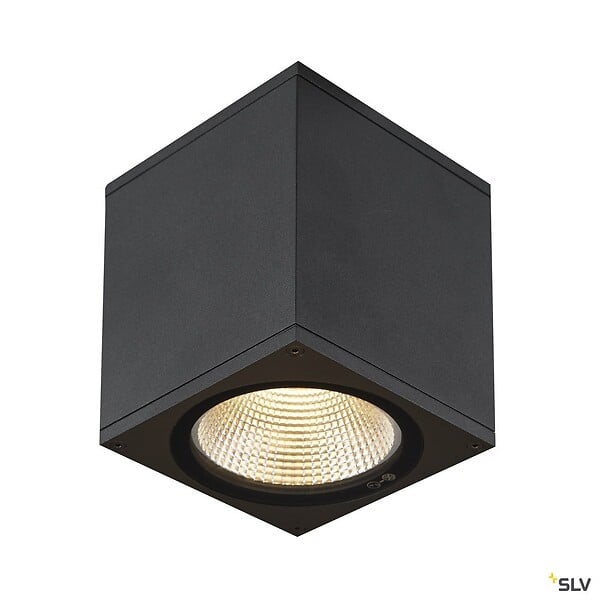 SLV - Plafonnier extérieur carré SLV ENOLA SQUARE avec LED intégrée - 10 x 10 x 12,5 cm - large