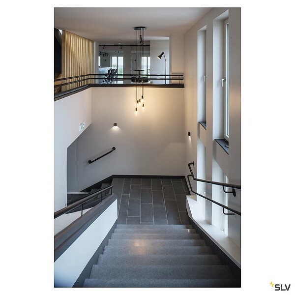 SLV - Applique extérieure SLV QUAD, anthracite, avec LED intégrée, 4,6W, 3000K, IP44 - large