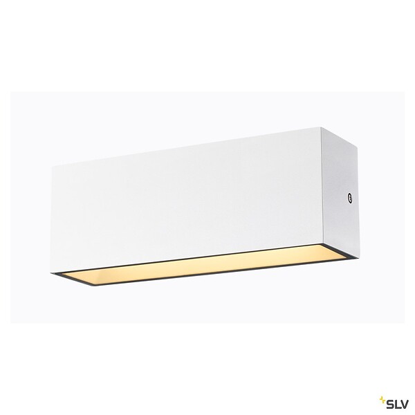 SLV - Applique extérieure SLV SITRA CUBE Up/Down blanc avec LED intégrée - Taille L - 30 cm - large