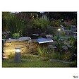 SLV - Borne extérieure SLV ARROCK GRANITE 40, poivre et sel, E27, 15W max, IP44, granite, inox 304 - SLV - vignette