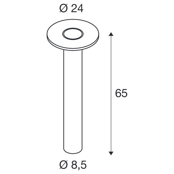 SLV - Potelet orientable LED I-Ring SLV - 9.2W - 3000K - IP65 - Anthracite - Non dimmable - large
