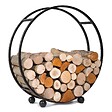 COOK KING - Porte-bûches 'DAISY' en acier pour bûches 20cm : Alliance parfaite entre fonctionnalité et esthétisme - Ø 100 cm - vignette