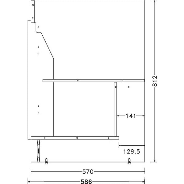 NEOVA - Sous-éviers SIM'NF au sol - Portes Battantes - Longueur: 120 cm - 3 portes- réf : S12N03120 - NEOVA - large