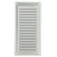 NICOLL - Grille de ventilation Nicoll 1LM3015B persienne aluminium blanc avec moustiquaire 30x15cm - vignette