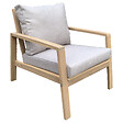 HAPPY GARDEN - Salon de jardin en acacia 2 places GILI - coussins sable - vignette