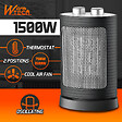 WARMTECH - Radiateur céramique oscillant 1500W - 2 puissances + ventilateur - Avec Thermostat - vignette