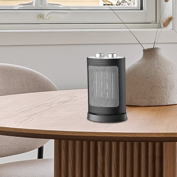 WARMTECH - Radiateur céramique oscillant 1500W - 2 puissances + ventilateur - Avec Thermostat - large