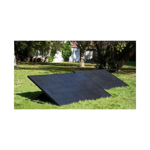 EZ SOLAR - Kit panneau solaire SolarPlug 475 Wc - complet - Plug & play - sur prise - sol et mur Noir - large