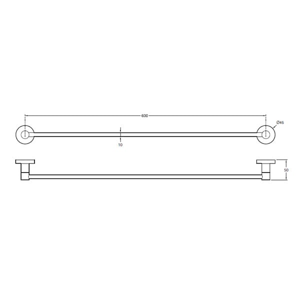 JACOB DELAFON - Barre porte-serviettes JACOB DELAFON - Eo Classique chrome - large