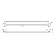 JACOB DELAFON - Barre porte-serviettes JACOB DELAFON - Eo Classique chrome - vignette