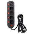 ZENITECH - Bloc SONO 5 prises 16A 2P+T + 6 interrupteurs 3m - Zenitech - vignette