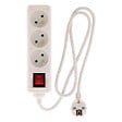 ZENITECH - Bloc multiprise 3 prises 16A 2P+T interrupteur - blanc - Zenitech - vignette