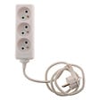 ZENITECH - Bloc 3 prises avec fiche extra plate - Blanc - 1m - Zenitech - vignette