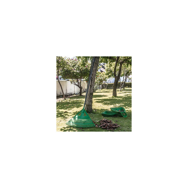 SUAN - Balai à feuilles de jardin - Grande taille avec 27 dents - large