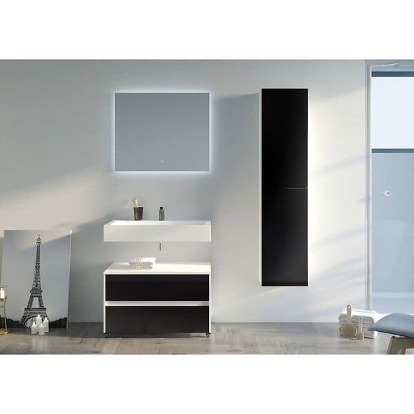 DISTRIBAIN - Meuble de salle de bain VISENZA 800 Noir - large